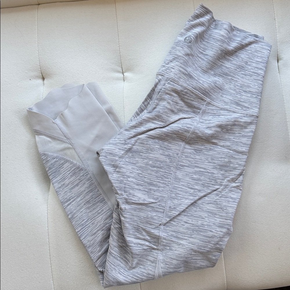 Lululemon Gray Luon Cropped Leggings